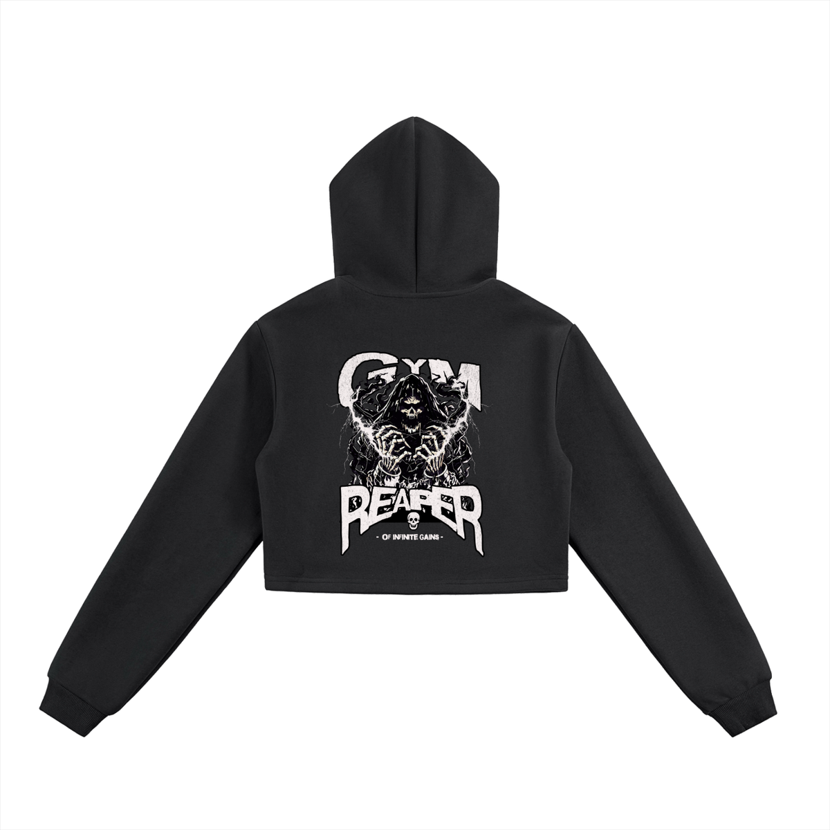 Essential Cropped Zip-Up Hoodie
