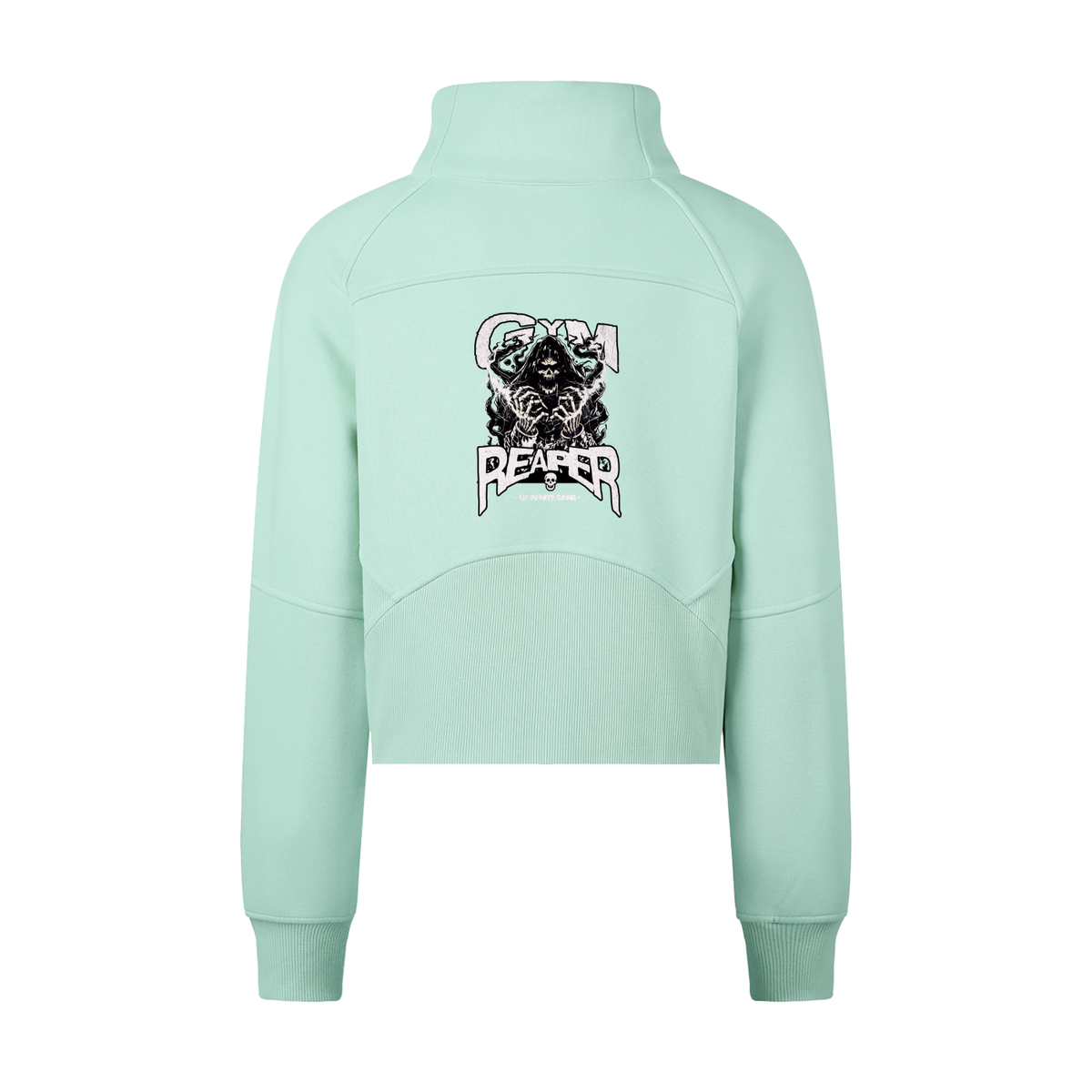 Cropped Half-Zip Sweatshirt