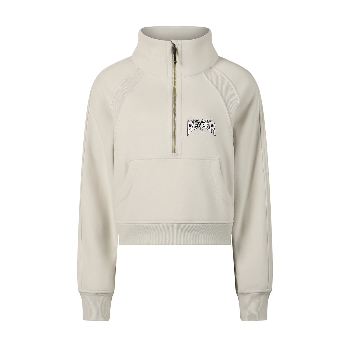 Cropped Half-Zip Sweatshirt