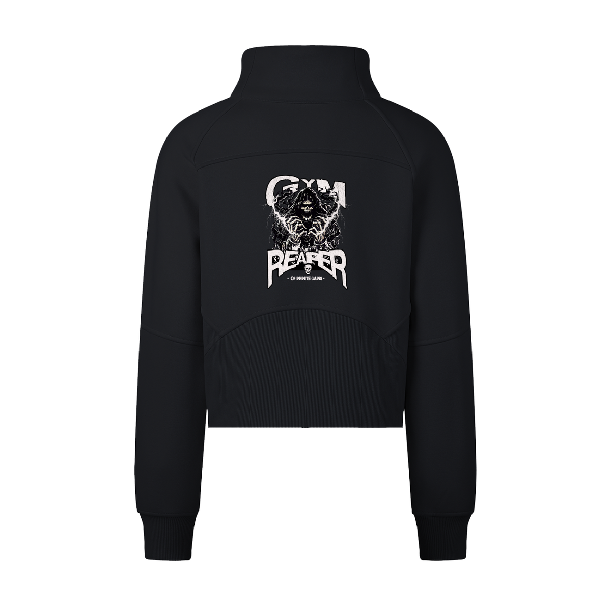Cropped Half-Zip Sweatshirt